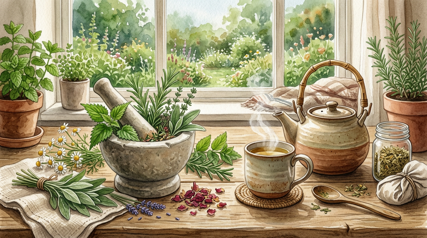 Herbs and natural healing — rhythm, food, and recovery without relying only on medicines