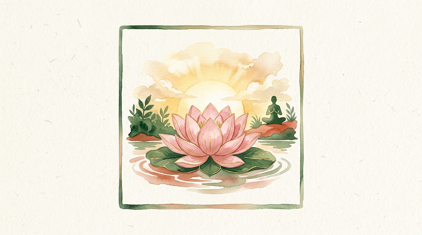 Lotus and light: growth toward wellbeing and spiritual life