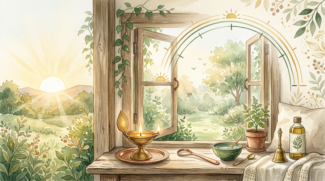 Morning light and daily rhythm — dinacharya